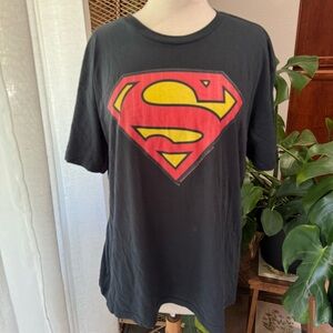 Superman‎ Logo Black T-Shirt